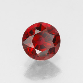 0.68 ct Red Spinel Stone, Natural Spinel in Round Facet Shape for Sale