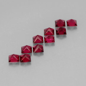 Spinel Gemstone in 3.1 x 3.1 mm Size for Sale, Spinel Stone in Red Color