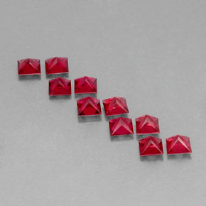 Spinel Gemstone in 3.1 x 3.1 mm Size for Sale, Spinel Stone in Red Color