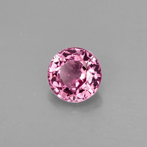 0.75 ct Pink Spinel Stone, Natural Spinel in Round Facet Shape for Sale