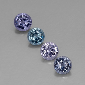 1.90 ct Multicolor Spinel Gemstone, Spinel Gem in Round Facet Shape for Sale.