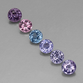 2.74 ct Multicolor Spinel Gemstone, Spinel Gem in Round Facet Shape for Sale.