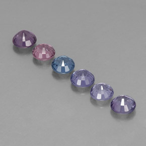 Spinel Gemstone in 4.5 mm Size for Sale, Spinel Stone in Multicolor Color