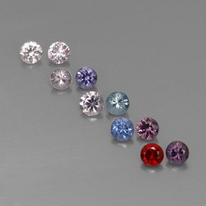 1.42 ct Multicolor Spinel Gemstone, Spinel Gem in Diamond-Cut Shape for Sale.