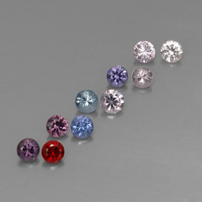 1.42 ct Multicolor Spinel Stone, Natural Spinel in Diamond-Cut Shape for Sale