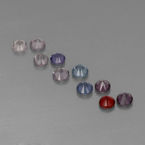 Spinel Gemstone in 3 mm (calibrated) Size for Sale, Spinel Stone in Multicolor Color
