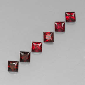 1.07 ct Red Spinel Gemstone, Spinel Gem in Princess-Cut Shape for Sale.