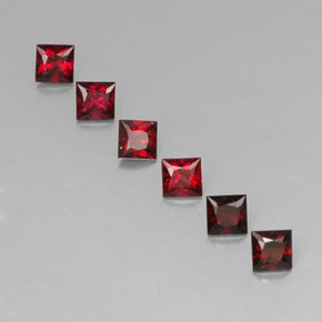 1.07 ct Red Spinel Stone, Natural Spinel in Princess-Cut Shape for Sale
