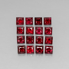 2.86 ct Red Spinel Gemstone, Spinel Gem in Princess-Cut Shape for Sale.