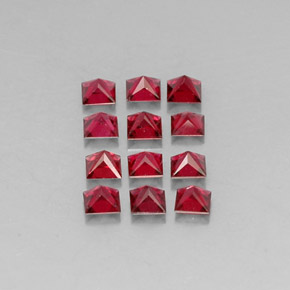 Spinel Gemstone in 3.1 x 3.1 mm Size for Sale, Spinel Stone in Red Color