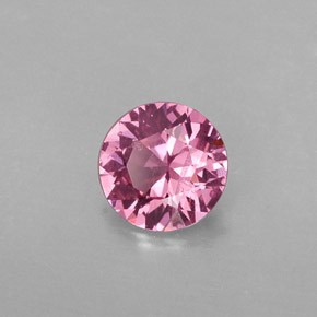 0.62 ct Pink Spinel Stone, Natural Spinel in Round Facet Shape for Sale