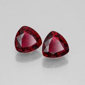 0.95 ct Red Spinel Stone, Natural Spinel in Trillion Facet Shape for Sale