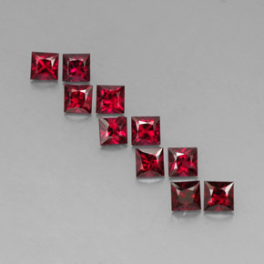 2.78 ct Red Spinel Gemstone, Spinel Gem in Princess-Cut Shape for Sale.