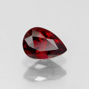 0.36 ct Red Spinel Stone, Natural Spinel in Pear Facet Shape for Sale