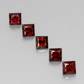 2.10 ct Red Spinel Gemstone, Spinel Gem in Princess-Cut Shape for Sale.