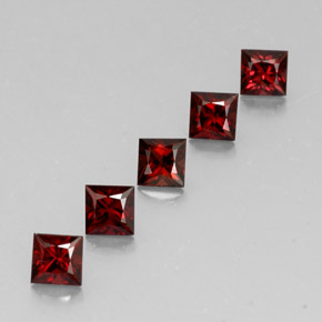 2.10 ct Red Spinel Stone, Natural Spinel in Princess-Cut Shape for Sale