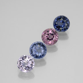 1.97 ct Multicolor Spinel Gemstone, Spinel Gem in Round Facet Shape for Sale.
