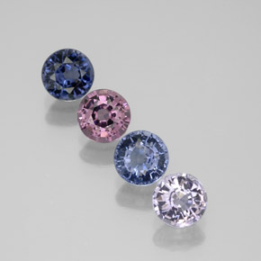 1.97 ct Multicolor Spinel Stone, Natural Spinel in Round Facet Shape for Sale