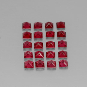 Spinel Gemstone in 2.6 x 2.6 mm Size for Sale, Spinel Stone in Red Color