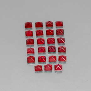 Spinel Gemstone in 2.6 x 2.6 mm Size for Sale, Spinel Stone in Red Color