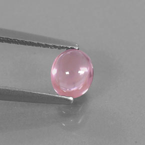 0.64 ct Pink Spinel Gemstone, Spinel Gem in Oval Cabochon Shape for Sale.