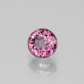 0.87 ct Pink Spinel Stone, Natural Spinel in Round Facet Shape for Sale