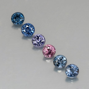 2.28 ct Multicolor Spinel Gemstone, Spinel Gem in Round Facet Shape for Sale.