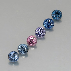 2.28 ct Multicolor Spinel Stone, Natural Spinel in Round Facet Shape for Sale