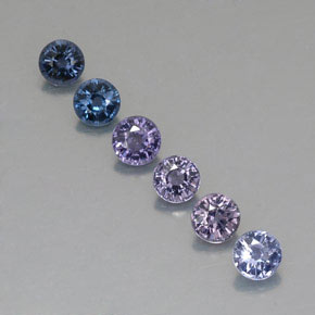 2.25 ct Multicolor Spinel Gemstone, Spinel Gem in Round Facet Shape for Sale.