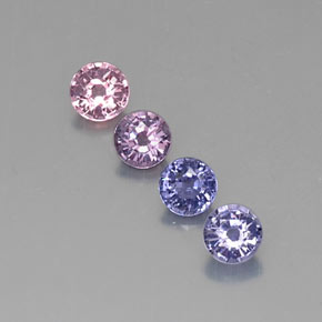 1.34 ct Multicolor Spinel Gemstone, Spinel Gem in Round Facet Shape for Sale.