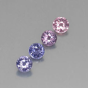 1.34 ct Multicolor Spinel Stone, Natural Spinel in Round Facet Shape for Sale
