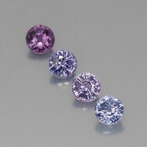 1.72 ct Multicolor Spinel Gemstone, Spinel Gem in Round Facet Shape for Sale.