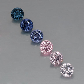 1.87 ct Multicolor Spinel Gemstone, Spinel Gem in Round Facet Shape for Sale.