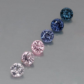 1.87 ct Multicolor Spinel Stone, Natural Spinel in Round Facet Shape for Sale