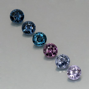 2.44 ct Multicolor Spinel Gemstone, Spinel Gem in Round Facet Shape for Sale.