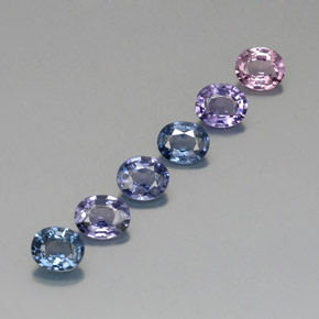 3.14 ct Multicolor Spinel Stone, Natural Spinel in Oval Facet Shape for Sale