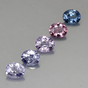 3.55 ct Multicolor Spinel Stone, Natural Spinel in Oval Facet Shape for Sale