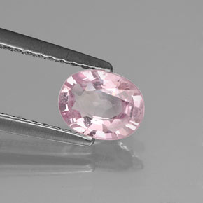 0.73 ct Pink Spinel Stone, Natural Spinel in Oval Facet Shape for Sale