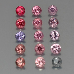 1.33 ct Multicolor Spinel Stone, Natural Spinel in Diamond-Cut Shape for Sale