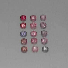 Spinel Gemstone in 2.5 mm (calibrated) Size for Sale, Spinel Stone in Multicolor Color