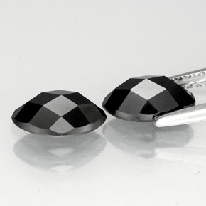 Spinel Gemstone in 8 x 4 mm (calibrated) Size for Sale, Spinel Stone in Black Color
