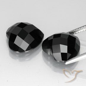 Spinel Gemstones in 12 x 12 mm (calibrated) Size for Sale, Spinel Stones in Black Color