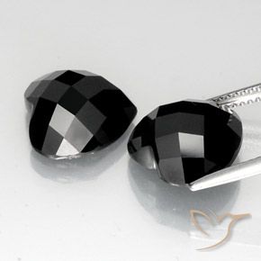 Spinel Gemstones in 12 x 12 mm (calibrated) Size for Sale, Spinel Stones in Black Color