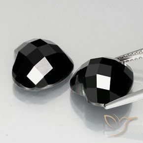 Spinel Gemstones in 12 x 12 mm (calibrated) Size for Sale, Spinel Stones in Black Color
