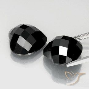 Spinel Gemstones in 12 x 12 mm (calibrated) Size for Sale, Spinel Stones in Black Color