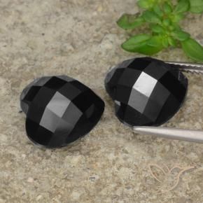 Spinel Gemstones in 12 x 12 mm (calibrated) Size for Sale, Spinel Stones in Black Color