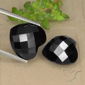 Spinel Gemstones in 12 x 12 mm (calibrated) Size for Sale, Spinel Stones in Black Color