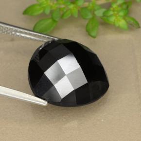 Spinel Gemstone in 14 x 14 mm (calibrated) Size for Sale, Spinel Stone in Black Color