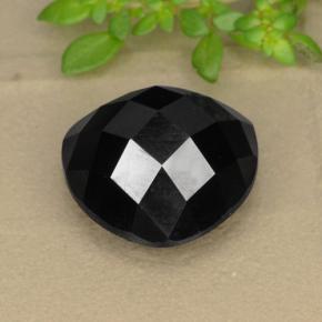 11.01 ct Black Spinel Stone, Natural Spinel in Trillion Rose-Cut Shape for Sale