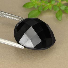 Spinel Gemstone in 14 x 14 mm (calibrated) Size for Sale, Spinel Stone in Black Color